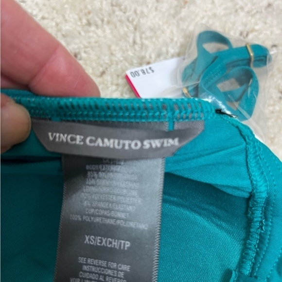 NWT Vince Camuto Bandeau Full Torso With Adjustable Removable Strap Swim Top - Picture 6 of 10